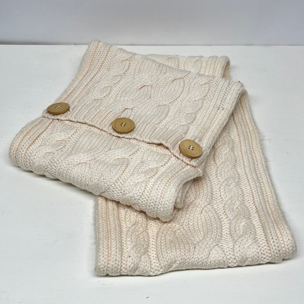 Emu Australia Cable Knit 100% Merino Wool Scarf